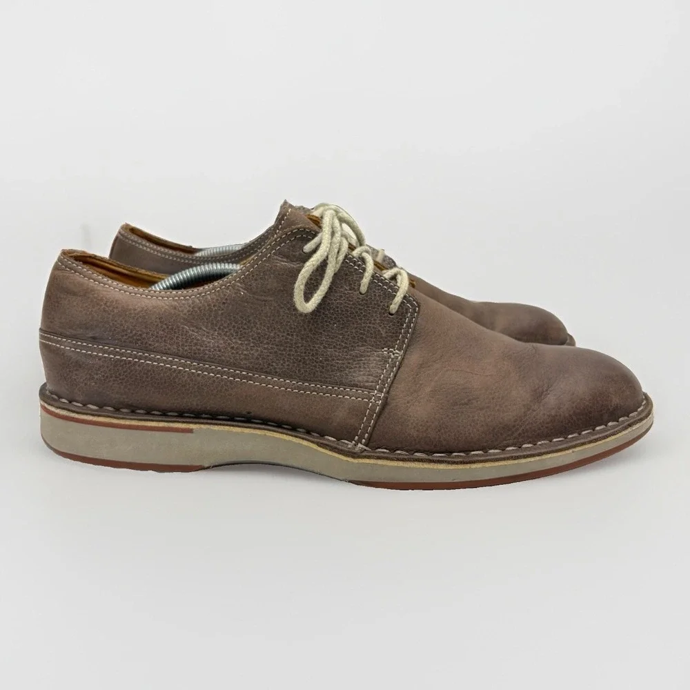 Sperry Gold Cup Men's 12M Brown Leather Plain Toe Oxford Dress Casual Shoes